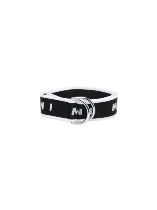 Marni Belt Logo Black-White