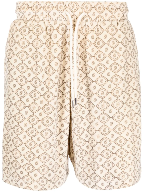 Drole De Monsieur Shorts Pattern Beige