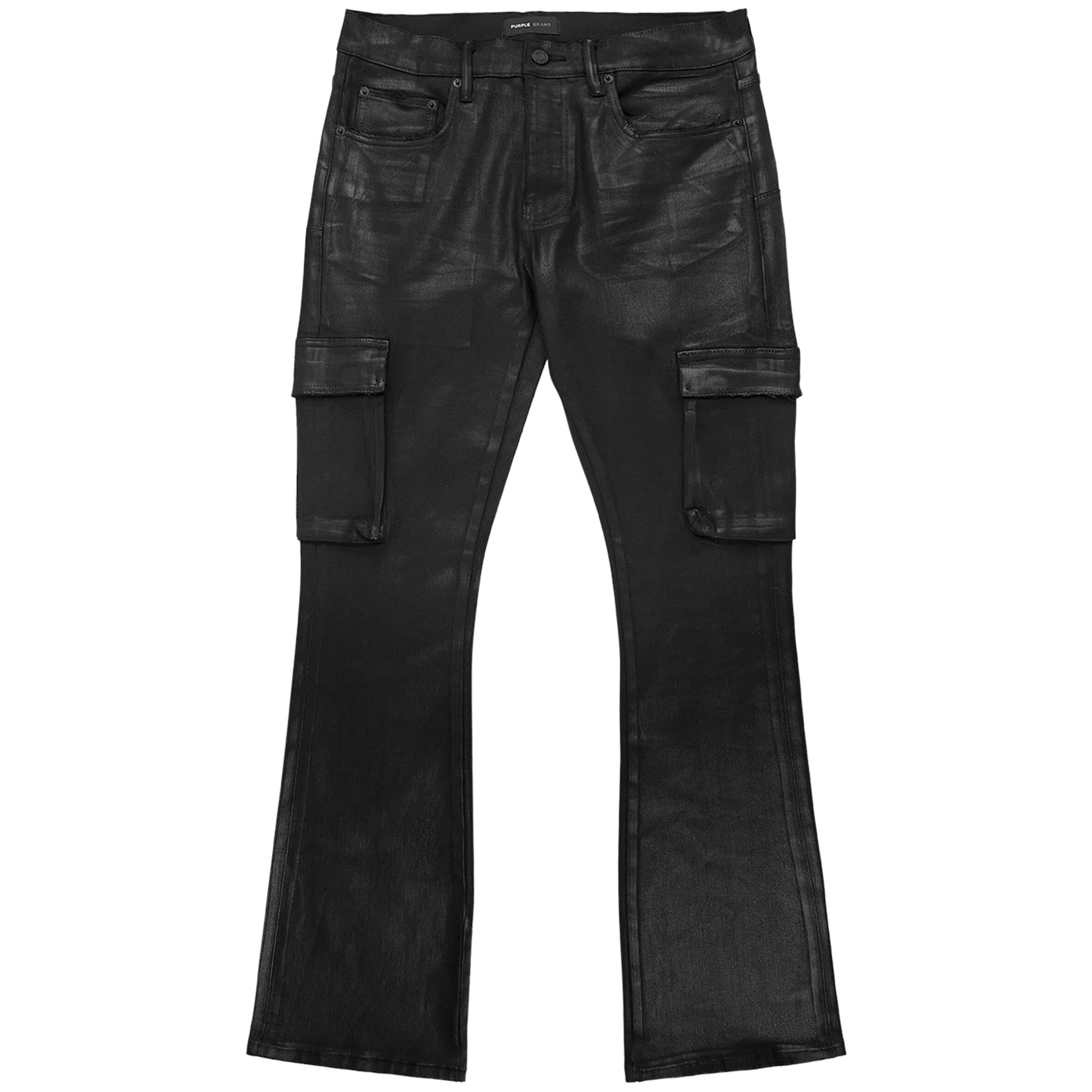 Purple Jeans Side Pockets Black