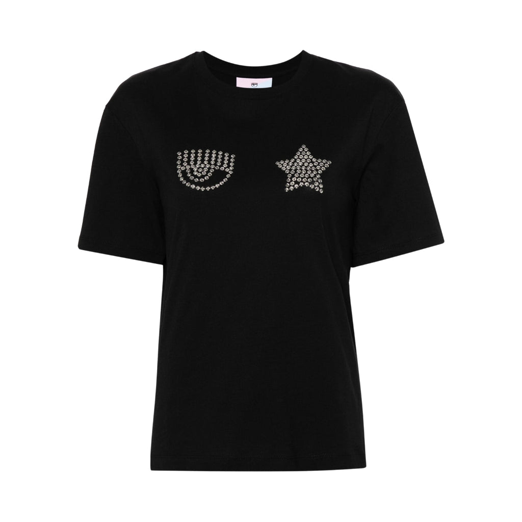 Chiara Ferragni T-Shirt Eye Star Black