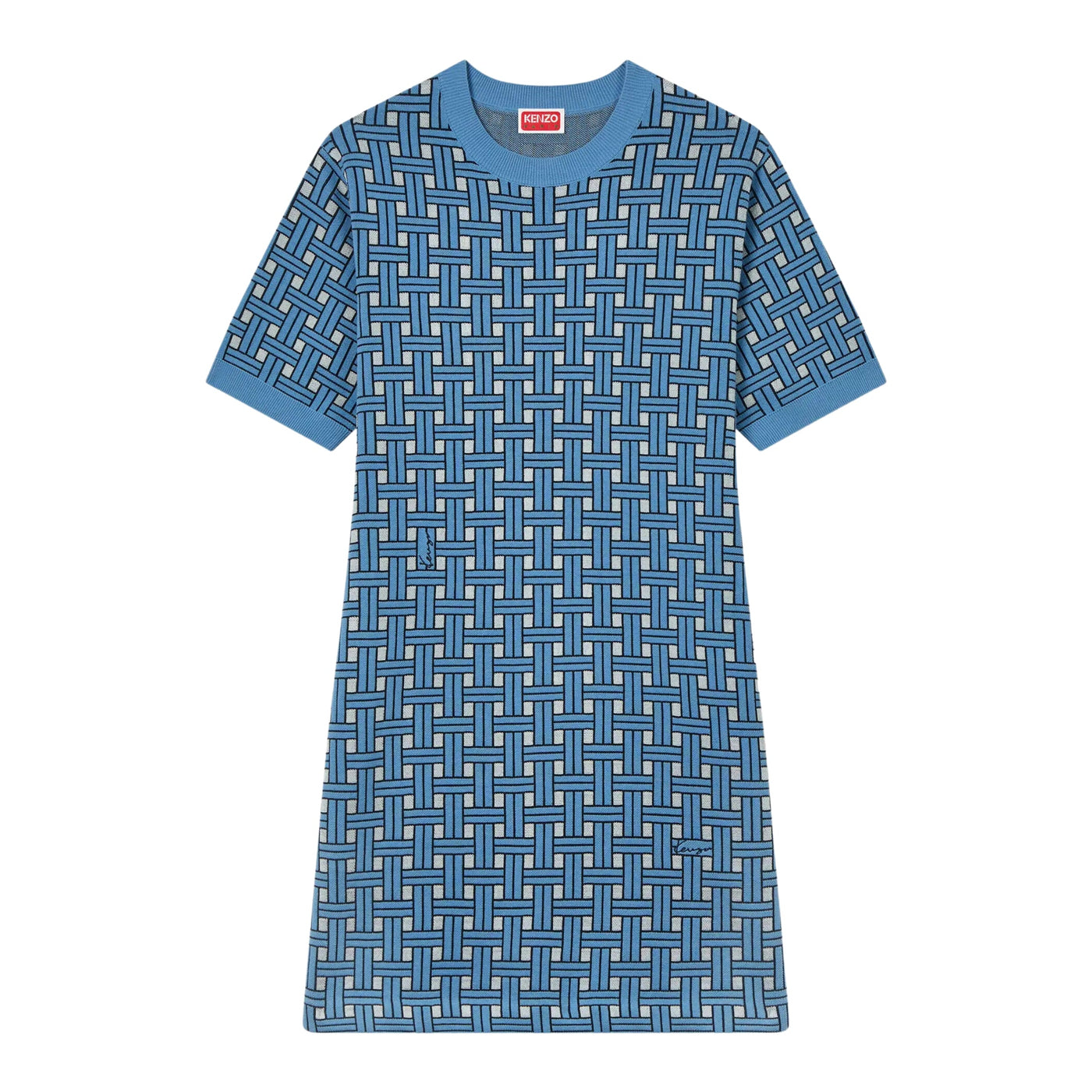 Kenzo T-Shirt Ladies Weave Long Blue