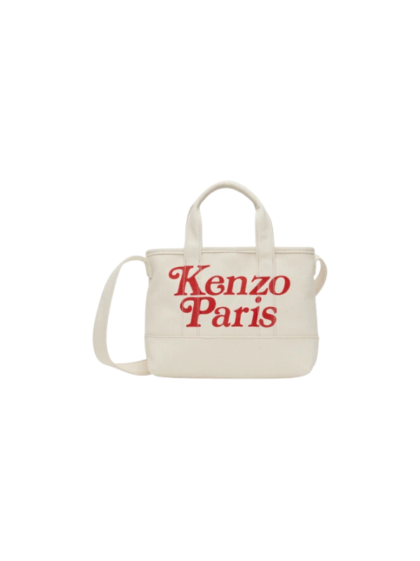 Kenzo Bag Tote Logo Ecru-Red