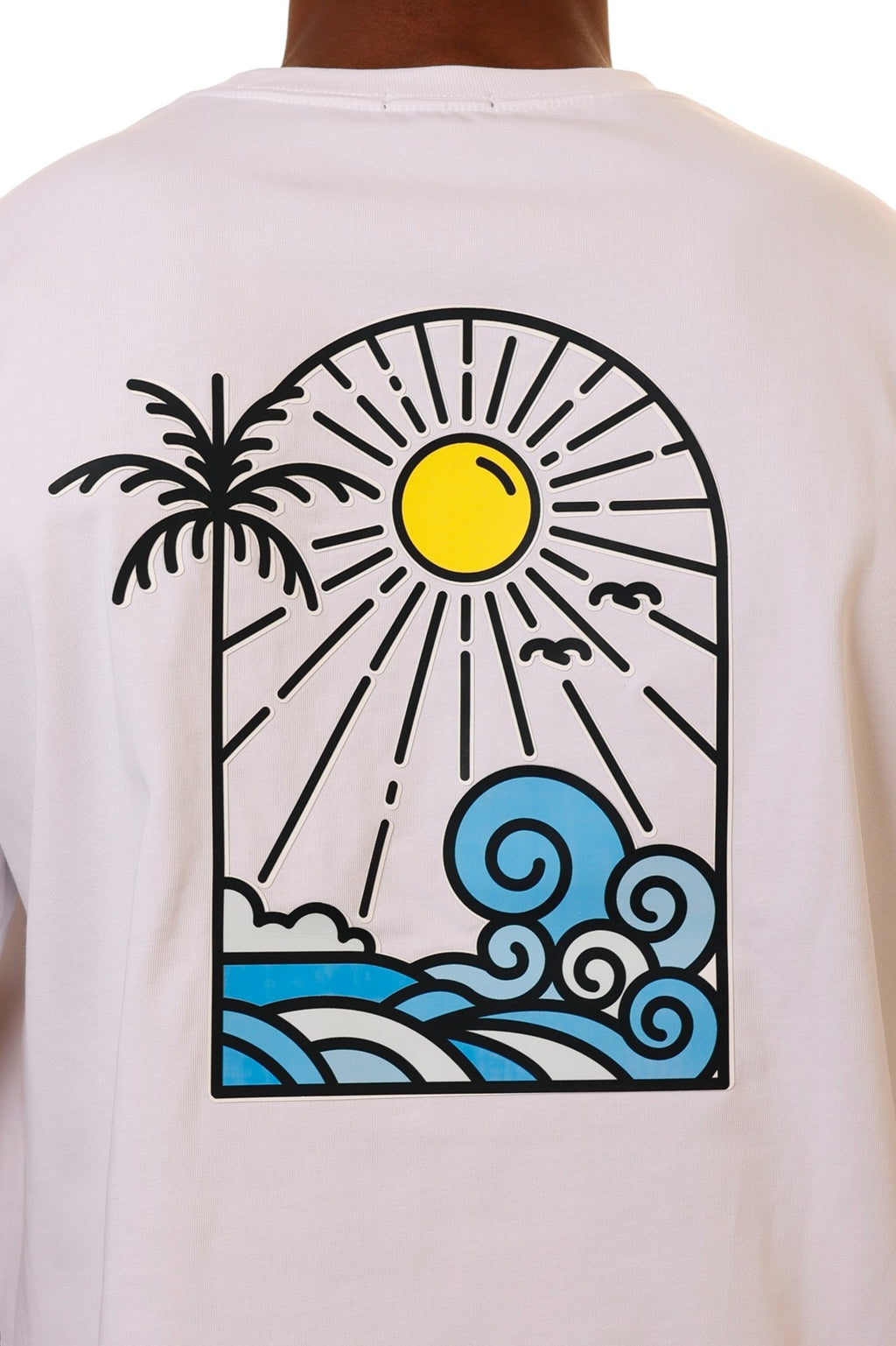 Capone T-Shirt Island Life Embossed White