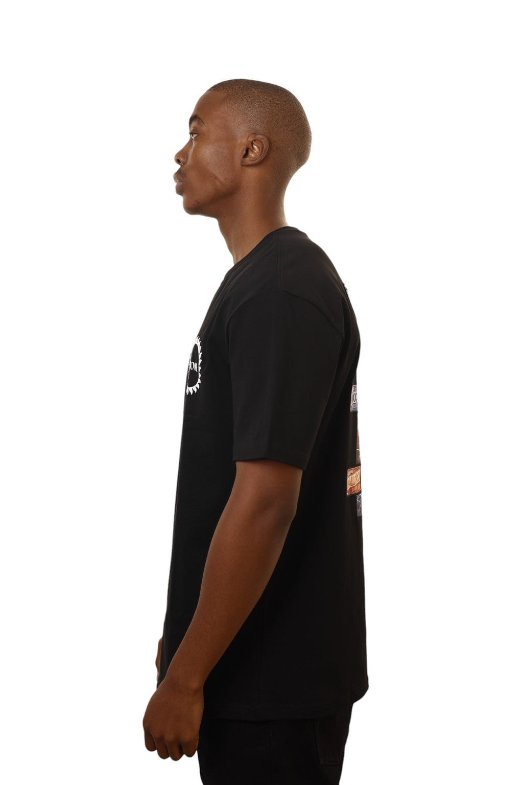Capone T-Shirt Capone Map Embossed Black