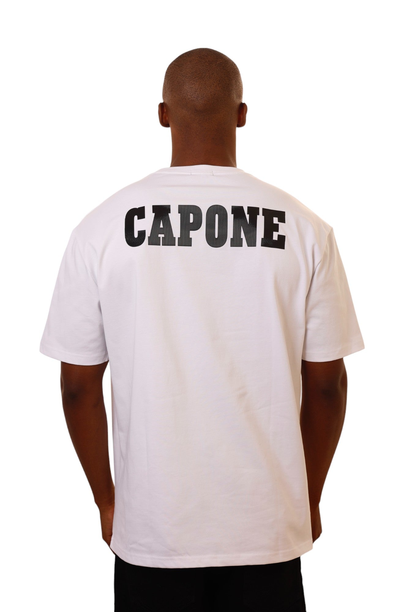 Capone T-Shirt Embossed  Stamps White