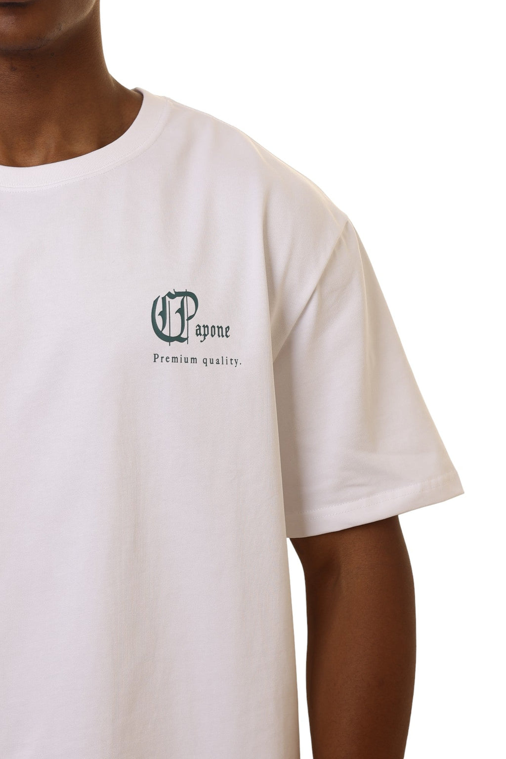 Capone T-Shirt Xiv Cursive Logo White