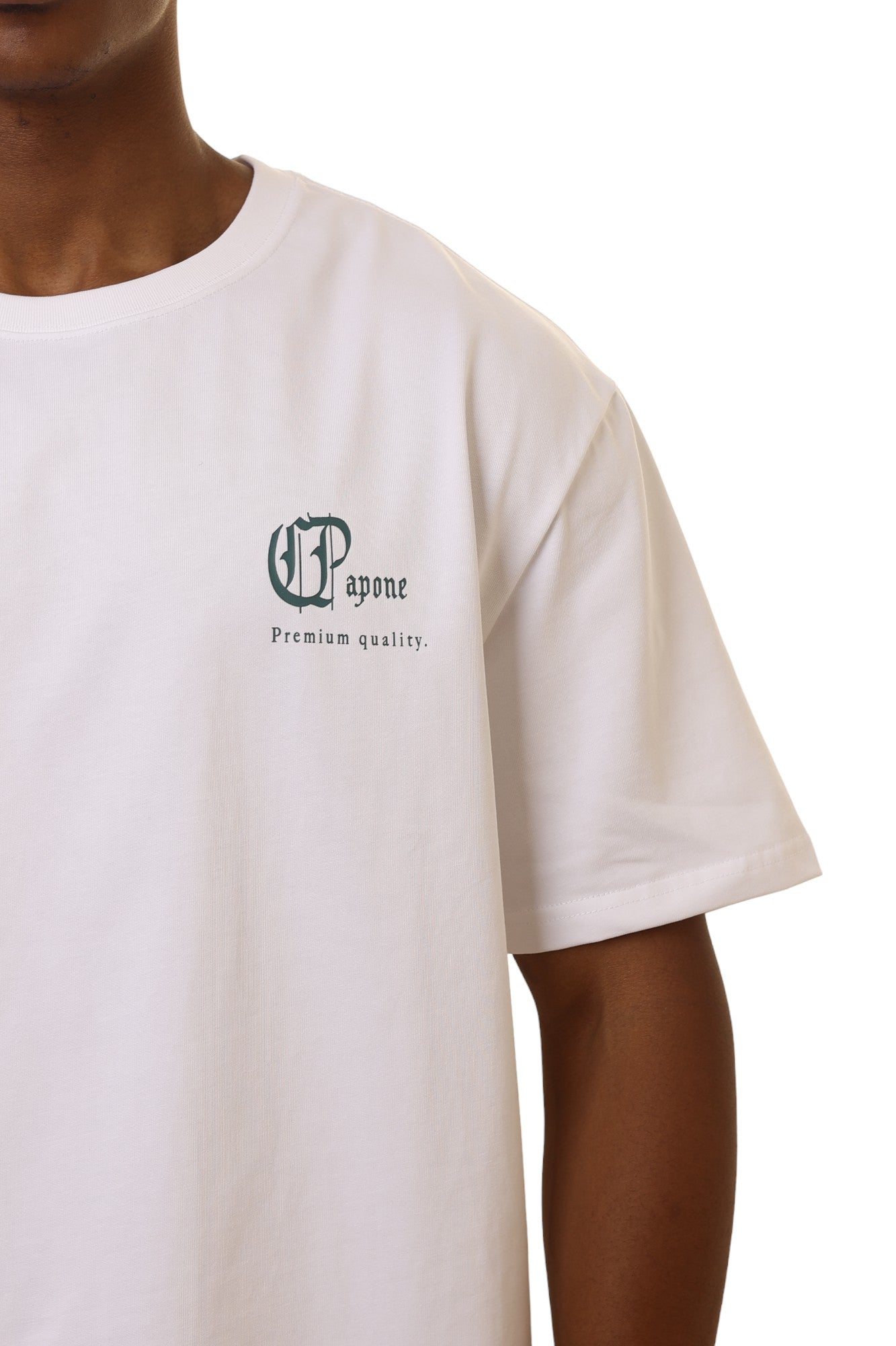 Capone T-Shirt Xiv Cursive Logo White