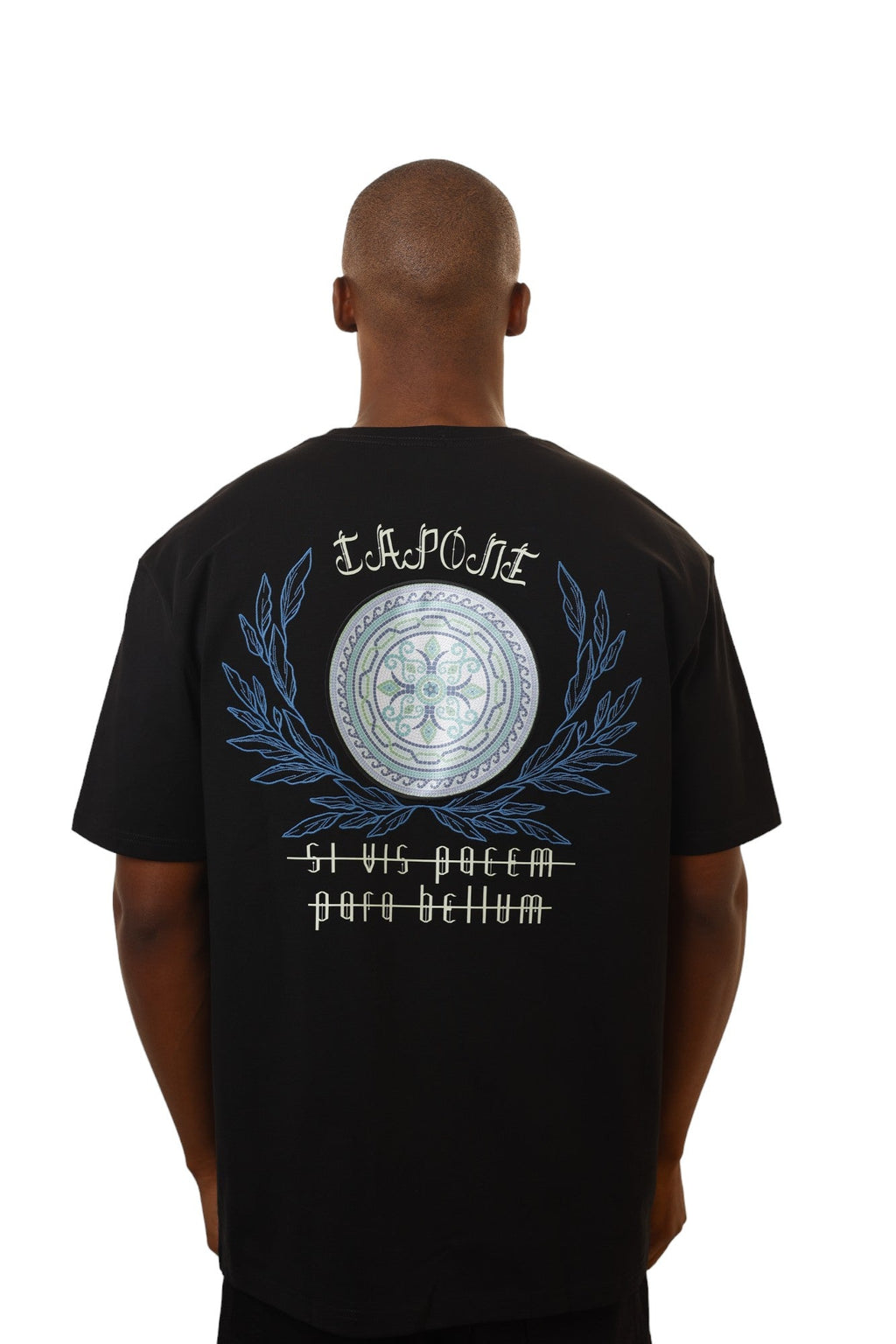 Capone T-Shirt Print Phrase Patch Black