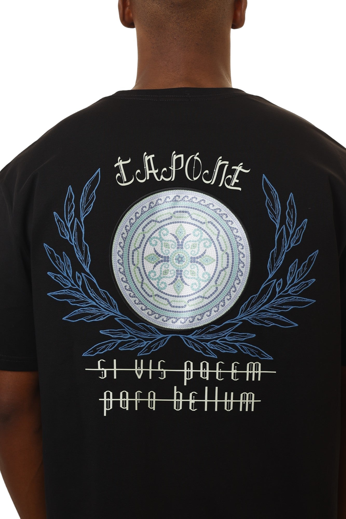 Capone T-Shirt Print Phrase Patch Black