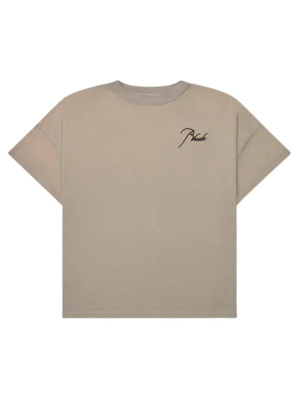 Rhude T-Shirt Reverse Logo Grey