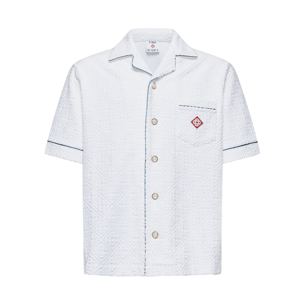 Casablanca Shirt Unisex Open Collar Light Blue