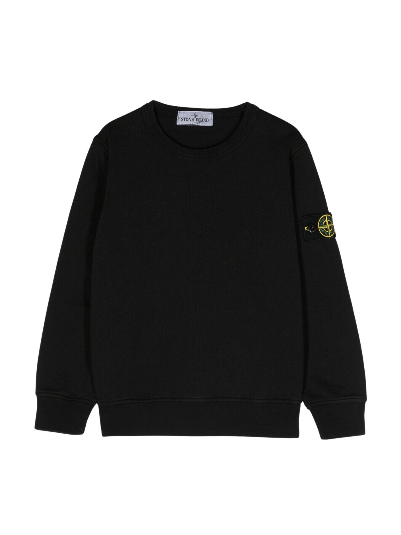 Stone Island Sweater Sleeve Logo Black