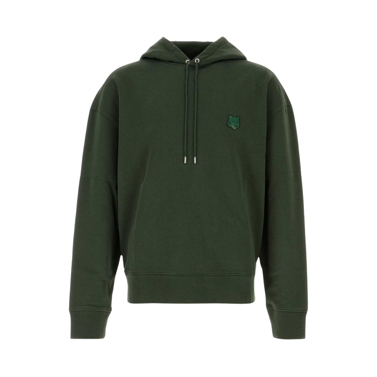 Maison Kitsune Hoodie Bold Fox Head Ranger Green