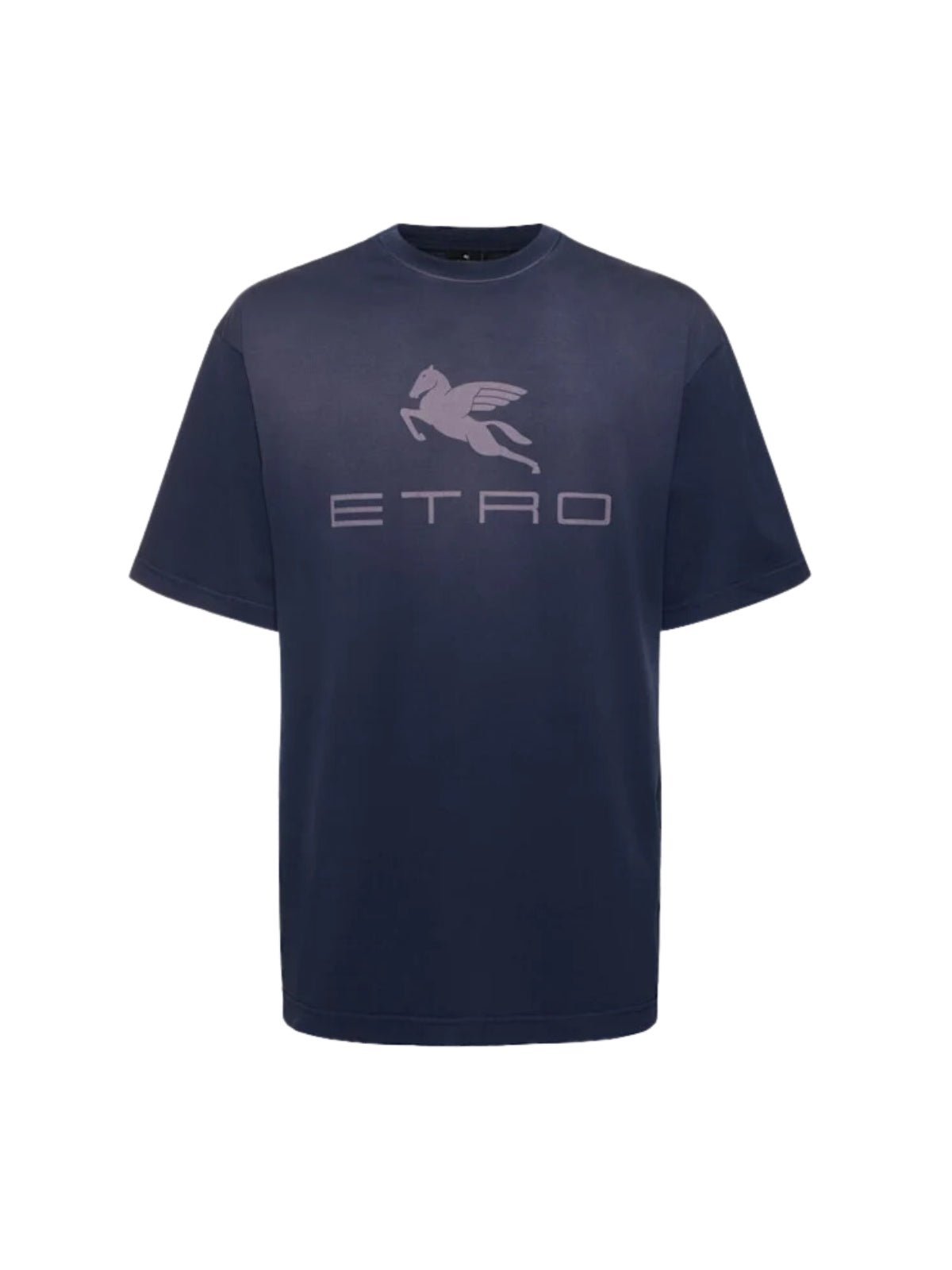 Etro T-Shirt Bold Logo Navy