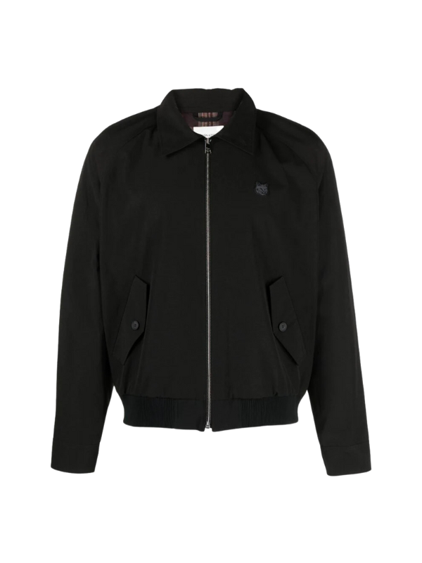 Maison Kitsune Jacet Harrington Black