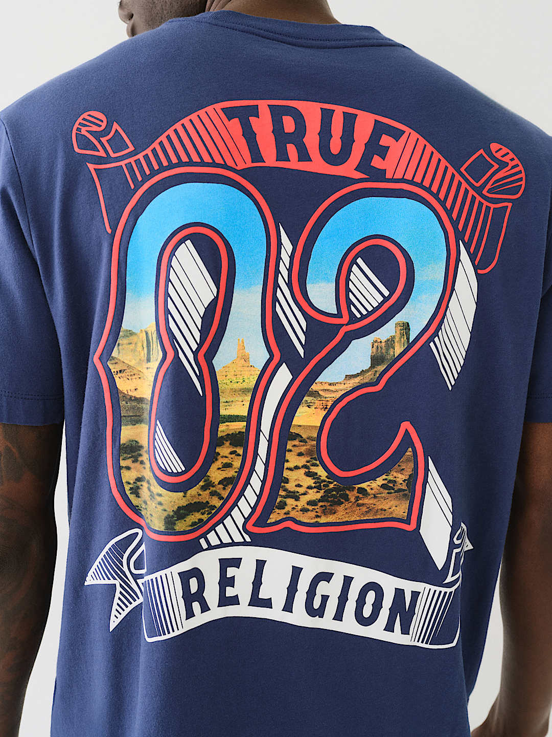 True Religion Canyon T-Shirt Medieval Blue