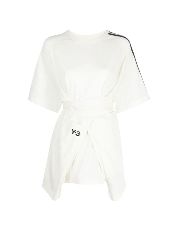 Y-3 Ladies T-Shirt Closure White