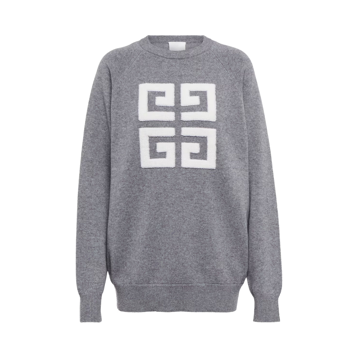 Givenchy Sweater Logo Grey-Ecru