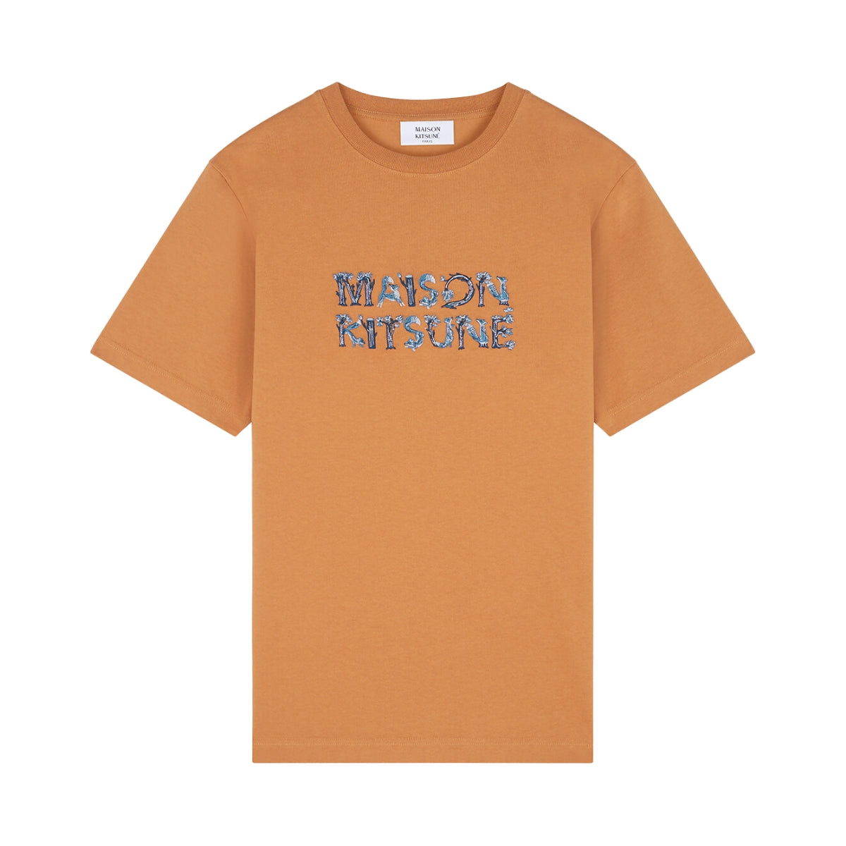 Maison Kitsune T-Shirt Woodland Alphabet Comfort Sequoia