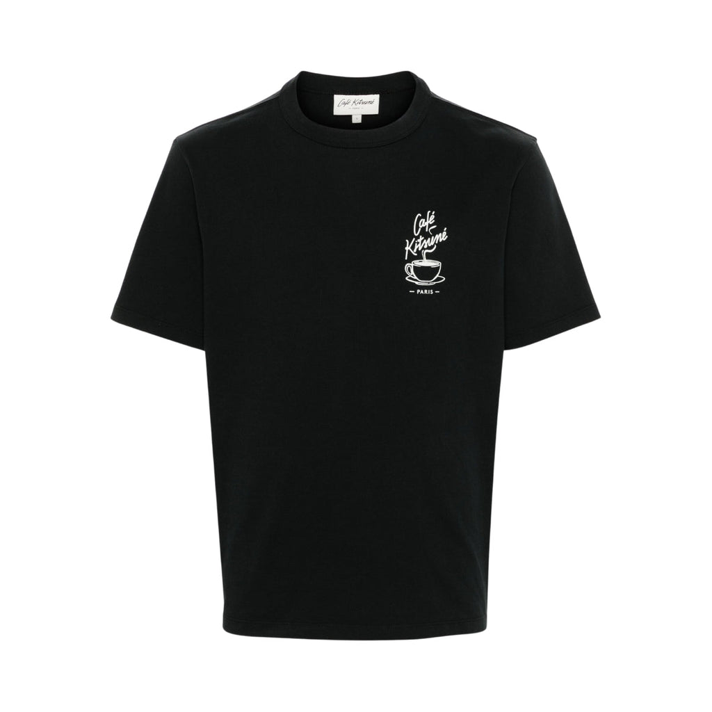 Cafe Kitsune T-Shirt Coffee Cup Relax Black
