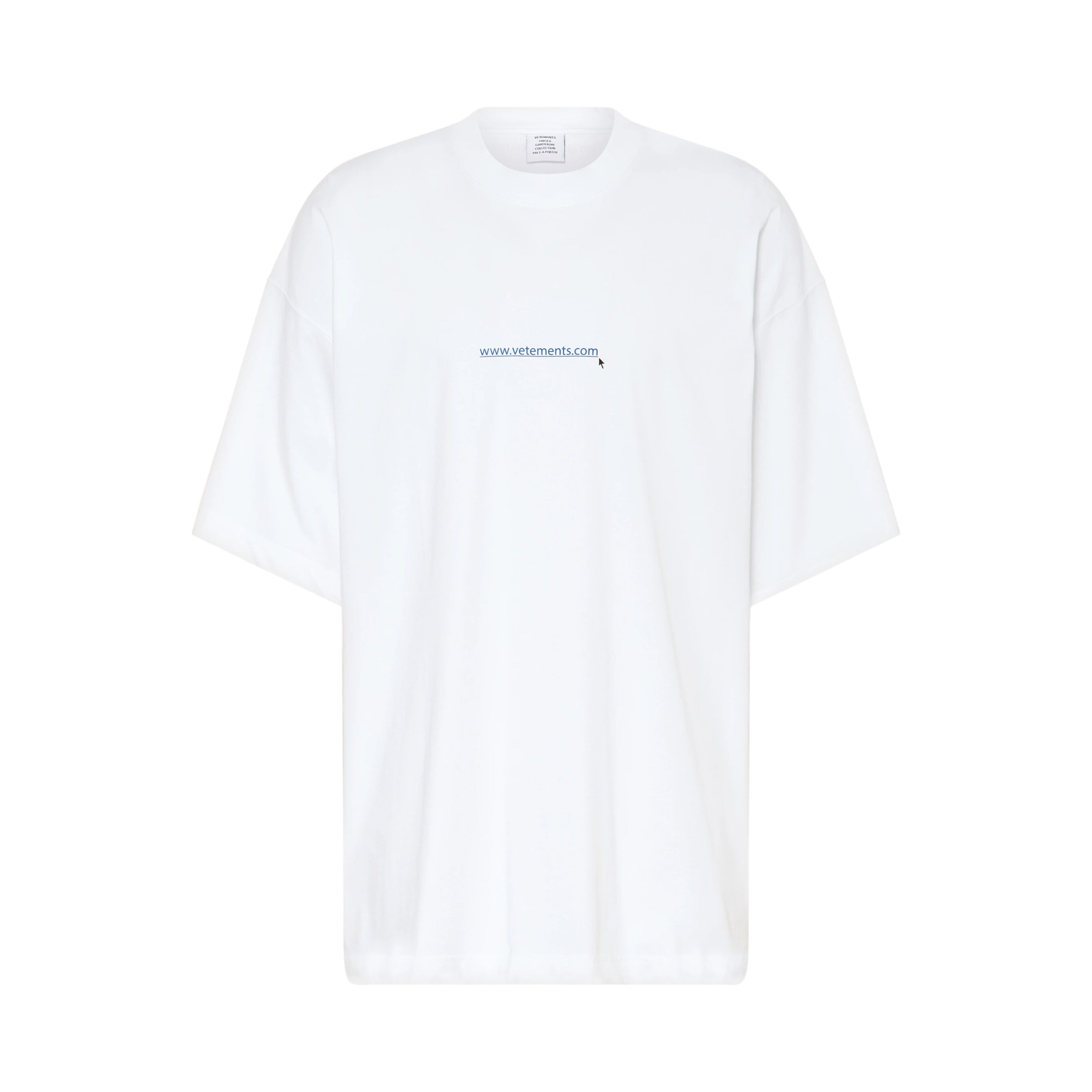 Vetements T-Shirt Website Oversized White