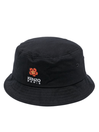 Kenzo Bucket Hat Logo Black