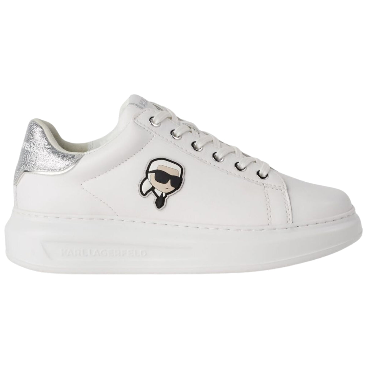 Karl Lagerfeld Sneaker Kapri White-Silver