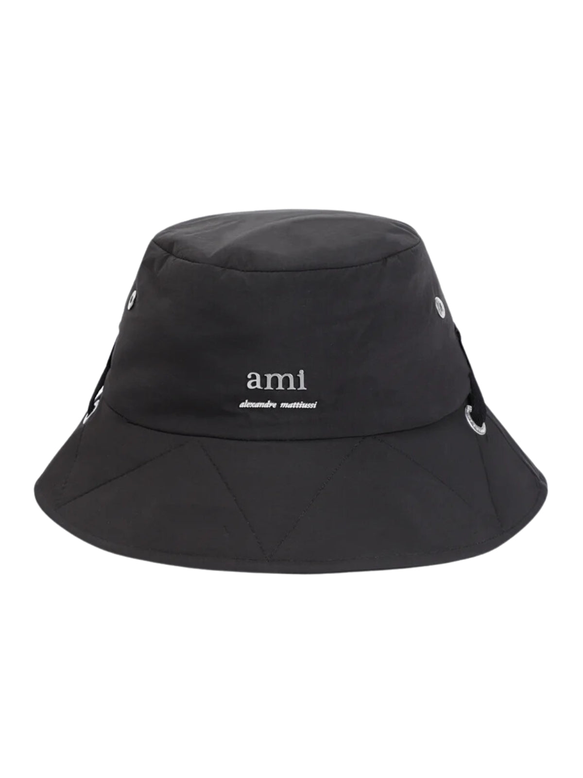 Ami Bucket Hat Alexandre Mattiussi With String Black