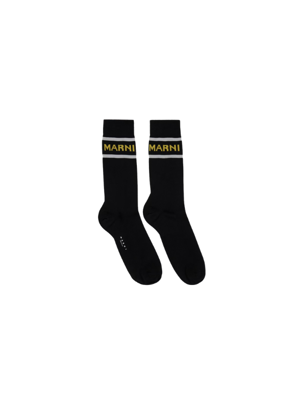 Marni Socks Logo Black
