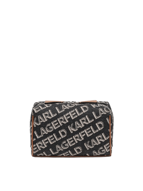 Karl Lagerfeld Pouch Allover Logo Black